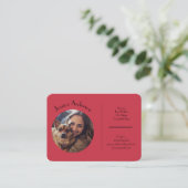 Carte de visite Personnalisable Pour Animaux De Co (Debout devant)