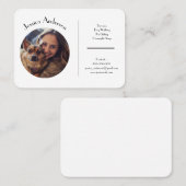 Carte de visite Personnalisable Pour Animaux De Co (Devant / Derrière)
