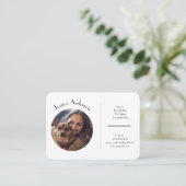 Carte de visite Personnalisable Pour Animaux De Co (Debout devant)