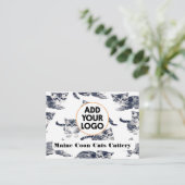 Carte de visite Personnalisable Pour Catterie (Debout devant)