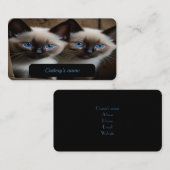 Carte de visite Personnalisable Pour Catterie (Devant / Derrière)