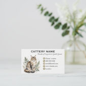 Carte de visite personnalisable pour élevage de Ma (Debout devant)