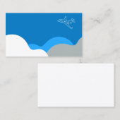 Carte De Visite Personnalisable pour l'Aviation d'entreprise (Devant / Derrière)