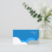 Carte De Visite Personnalisable pour l'Aviation d'entreprise (Debout devant)