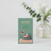 Carte de visite personnalisable pour professeur de (Debout devant)