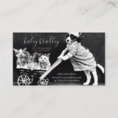 Carte De Visite Personnalisable Retour à l'arrière Animaux de comp (Dos)