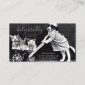 Carte De Visite Personnalisable Retour à l'arrière Animaux de comp (Devant)