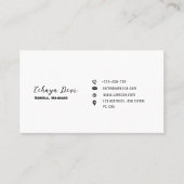 Carte de visite personnalisable simple (Devant)