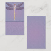 Carte de visite personnalisable Violet Dragonfly (Devant / Derrière)