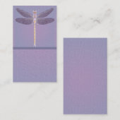 Carte de visite personnalisable Violet Dragonfly (Devant / Derrière)