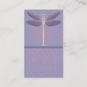 Carte de visite personnalisable Violet Dragonfly