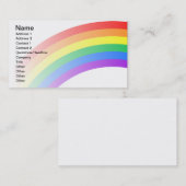 Carte De Visite Personnalisation Rainbow (Devant / Derrière)