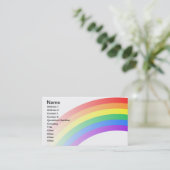 Carte De Visite Personnalisation Rainbow (Debout devant)
