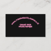 carte de visite personnalisé (Dos)