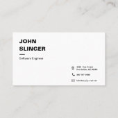 Carte de visite personnalisé (Dos)