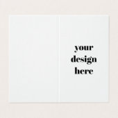 Carte De Visite Personnalisé (Extérieur déplié)