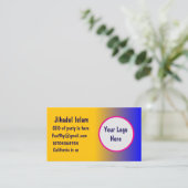 Carte De Visite Personnalisé (Debout devant)