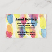 carte de visite personnalisé abstrait coloré (Dos)
