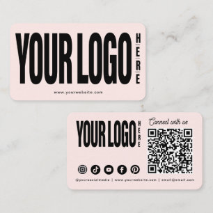 Carte De Visite Personnalisé Ajouter Votre Logo Connecter Social M