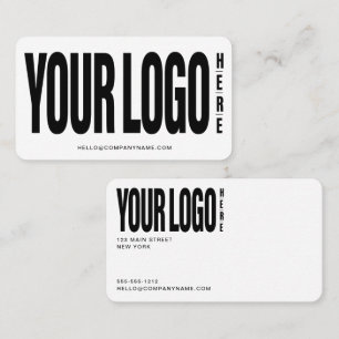 Carte De Visite Personnalisé Ajouter Votre Logo Moderne Minimalist