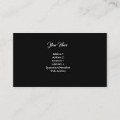 Carte de visite personnalisé Art Abstrait (Dos)