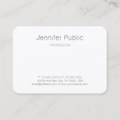 Carte De Visite Personnalisé Art Abstrait moderne Modèle élégant (Dos)