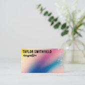 Carte de visite personnalisé avec changement de co (Debout devant)