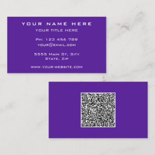 Carte de visite personnalisé avec votre code QR