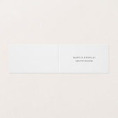 Carte De Visite Personnalisé Chic Professionnel Noir & Blanc (Extérieur déplié)