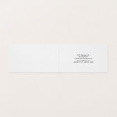 Carte De Visite Personnalisé Chic Professionnel Noir & Blanc (Intérieur déplié)