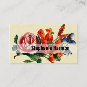 Carte De Visite Personnalisé créez votre propre cru floral