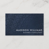 Carte De Visite Personnalisé Dark Navy Blue Grey Professionnel (Devant)