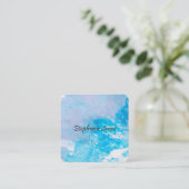 carte de visite personnalisé de conception d'aquar (Debout devant)