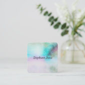 carte de visite personnalisé de conception d'aquar (Debout devant)