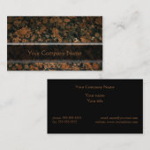 Carte de visite personnalisé de granit (Devant / Derrière)