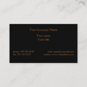 Carte de visite personnalisé de granit (Dos)