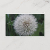 Carte de visite personnalisé de la fleur de Dandel (Dos)