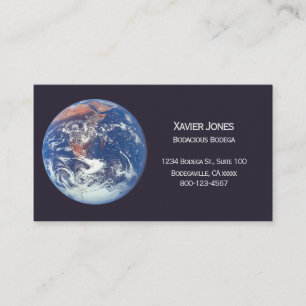 carte de visite personnalisé de la NASA Earth Apo