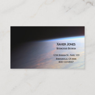 carte de visite personnalisé de l'orbite terrestr