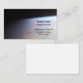 carte de visite personnalisé de l'orbite terrestre (Devant / Derrière)