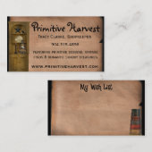 Carte de visite personnalisé de récolte principale (Devant / Derrière)