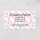 carte de visite personnalisé double face joli art  (Dos)