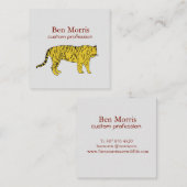 Carte de visite personnalisé du tigre du Bengale (Devant / Derrière)