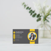 Carte de visite personnalisé élégant (Debout devant)