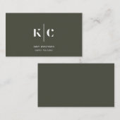 Carte De Visite Personnalisé, élégant, moderne et minimal (Devant / Derrière)