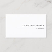 Carte De Visite Personnalisé Élégant Moderne Minimal Simple (Devant)