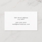 Carte de visite personnalisé en été coloré (Dos)