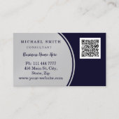 Carte De Visite Personnalisé Entreprise Code QR Personnalisé (Devant)