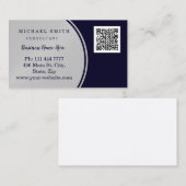 Carte De Visite Personnalisé Entreprise Code QR Personnalisé (Devant / Derrière)
