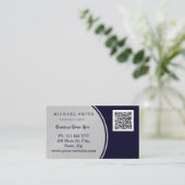 Carte De Visite Personnalisé Entreprise Code QR Personnalisé (Debout devant)